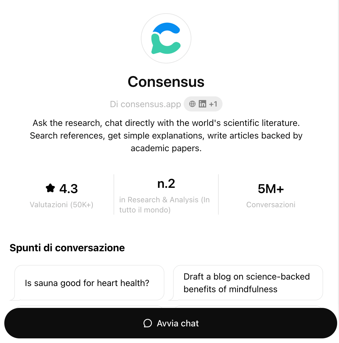 consensus gpt per chatgpt